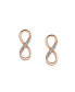 Фото #2 товара Серьги Bling Jewelry Infinity Rose Gold-plated