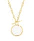 Фото #2 товара brook & york layla 14K Gold Plated Toggle Necklace