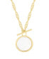 Фото #2 товара brook & york layla 14K Gold Plated Toggle Necklace