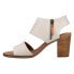 Фото #3 товара TOMS Majorca Cutout Block Heels Womens Off White Casual Sandals 10009814