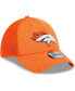 Men's Orange Denver Broncos Stripe 39THIRTY Flex Hat