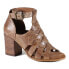Фото #4 товара Diba True Piro Ette Block Heels Womens Brown Dress Sandals 76311-234