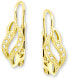 Фото #1 товара Earrings in yellow gold with crystals 239 001 00611