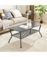 3-Piece Retro-Style Coffee Table Set in Black