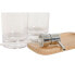 Фото #4 товара Набор для ванной Home ESPRIT Прозрачный Натуральный Бамбук Алюминий полистирол 16 x 9 x 18 cm