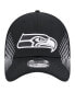 Фото #3 товара Men's Black Seattle Seahawks Active 39Thirty Flex Hat