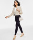 Фото #4 товара Women's Cropped Single-Button Blazer, Created for Macy's