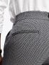 Фото #3 товара ASOS DESIGN wedding smart skinny trousers with micro texture in navy