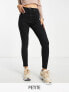 Фото #1 товара Bershka Petite high waist skinny jean in black