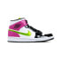 Фото #2 товара Кроссовки Nike Air Jordan 1 Mid White Black Cyber Pink (Многоцветный)