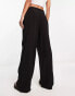 Фото #2 товара ASOS DESIGN dad trouser with linen in black