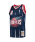 Фото #3 товара Men's Yao Ming Navy Houston Rockets Hardwood Classics 2002-03 Swingman Jersey