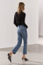 Фото #17 товара Джинсы bootcut cropped с высокой посадкой — zw collection ZARA