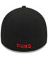 Men's Black Chicago Cubs Logo 39THIRTY Flex Hat