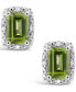 ფოტო #13 პროდუქტის Gemstone and Diamond Accent Stud Earrings in Sterling Silver