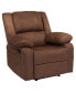 Recliner With Bustle Back And Padded Arms