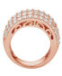 ფოტო #6 პროდუქტის Diamond Five Row Band (5 ct. t.w.) in 14k White, Yellow or Rose Gold