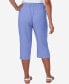 Фото #2 товара Petite Summer Breeze Pull On Double Gauze Capri Pants