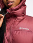 Columbia Puffect long line coat in beetroot