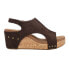 Фото #1 товара Corkys Carley Wedge Womens Brown Casual Sandals 30-5316-CHFS