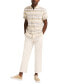 ფოტო #4 პროდუქტის Men's Striped Short Sleeve Button-Down Shirt