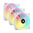 CORSAIR - QX RGB-Serie - iCUE LINK QX120 RGB WHITE - PC-Belftung - 120 mm - Starter-Kit