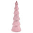 Christmas Tree Velvet Pink Wood 12 x 34,5 x 12 cm (8 Units)