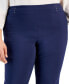 ფოტო #4 პროდუქტის Plus & Petite Plus Size Tummy Control Pull-On Slim-Leg Pants, Created for Macy's