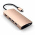 Фото #4 товара Адаптер USB-C Satechi V2 Multi-Port Hub 8 в 1 "Gold USB-C 8 в 1" от Satechi