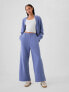 Фото #1 товара Textured Wide-Leg Ankle Sweatpants