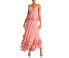Фото #1 товара Rococo Sand Womens Ruffled Maxi Dress coral Size XS
