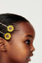 3-pack of sunflower hair clips