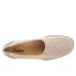 Trotters Jake T1464-143 Womens Beige Leather Slip On Loafer Flats Shoes