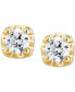 ფოტო #8 პროდუქტის Diamond Stud Earrings (1/2 ct. t.w.) in 14k White, Yellow or Rose Gold