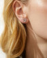 ფოტო #2 პროდუქტის Rhodium-Plated Cubic Zirconia Tulip Stud Earrings, Created for Macy's