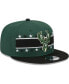 ფოტო #3 პროდუქტის Men's Hunter Green Milwaukee Bucks Banded Stars 9FIFTY Snapback Hat