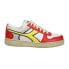 Фото #1 товара Diadora Magic Basket Low Icona Lace Up Mens Red, White Sneakers Casual Shoes 17