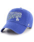 Фото #1 товара Men's Royal Los Angeles Dodgers 2023 NL West Division Champions Clean Up Adjustable Hat