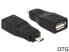 Delock 65549 - Micro USB2.0-B - USB2.0-A - Black