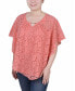 ფოტო #3 პროდუქტის Petite Lace Poncho Top with Matching Tank