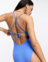 Lindex Nalia rib swimsuit in blue