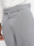 New Look relaxed pleat smart trousers in blue check