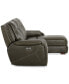 Фото #6 товара Hansley 3-Pc Zero Gravity Leather Sofa with 2 Power Recliners and Chaise, Created for Macy's
