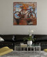 Фото #3 товара Biking Mixed Media Iron Hand Painted Dimensional Wall Art, 32" x 32" x 2.6"