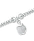Фото #3 товара Браслет Macy's bead Apple в серебряном покрытии