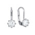 Silver earrings with crystals 436001 00235 04