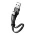 Фото #1 товара Płaski kabel przewód USB USB-C z uchwytem 2A 23CM czarny