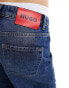 Фото #6 товара HUGO Galeva wide leg jeans in medium wash