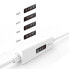 Фото #5 товара j5create JUCP14 USB-C™ 2.0 to USB-C™ Cable With OLED Dynamic Power Meter - White - 1.2 m