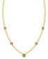 ფოტო #1 პროდუქტის Citrine Bezel 18" Statement Necklace (3 ct. t.w.) in 14k Gold-Plated Sterling Silver